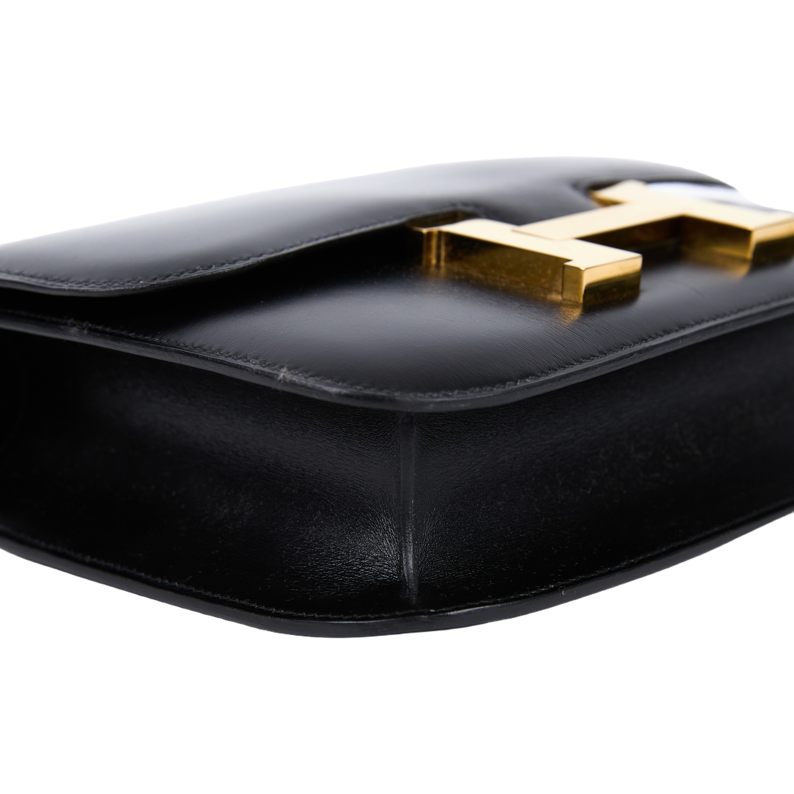 愛馬仕 Hermes Constance Bag 康康包 24 CN24 OX OX刻 黑金CONSTANCE 24 BOX皮 防塵袋