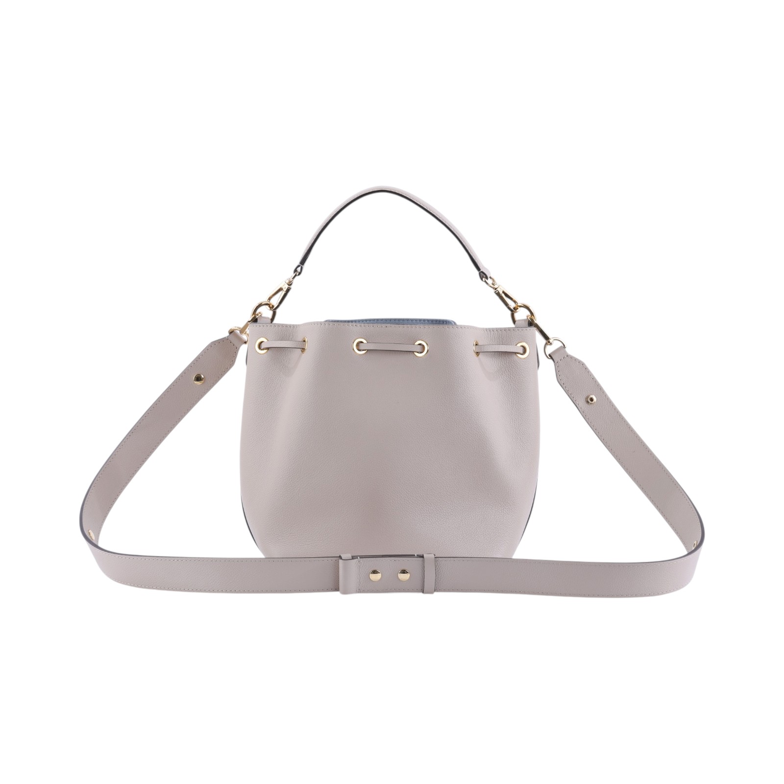 路易威登 LOUIS VUITTON Lockme 水桶包 香檳袋 M57688 晶片款 灰褐色LOCKME水桶包 防塵袋/背帶(晶片消磁)