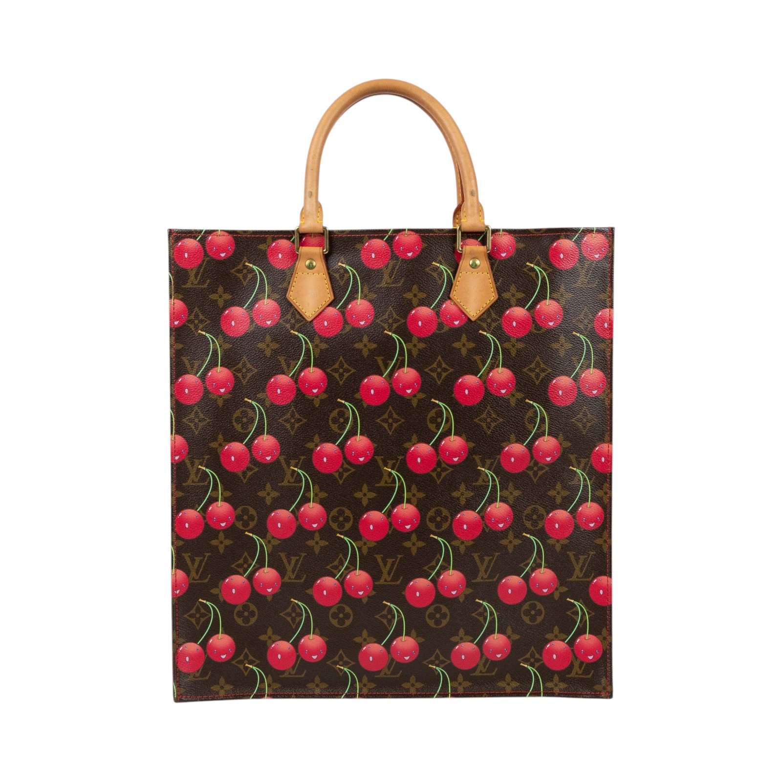 路易威登 LOUIS VUITTON Sac Plat 村上隆 聯名 櫻桃 托特包 M95010 村上隆聯名櫻桃托特包 防塵袋