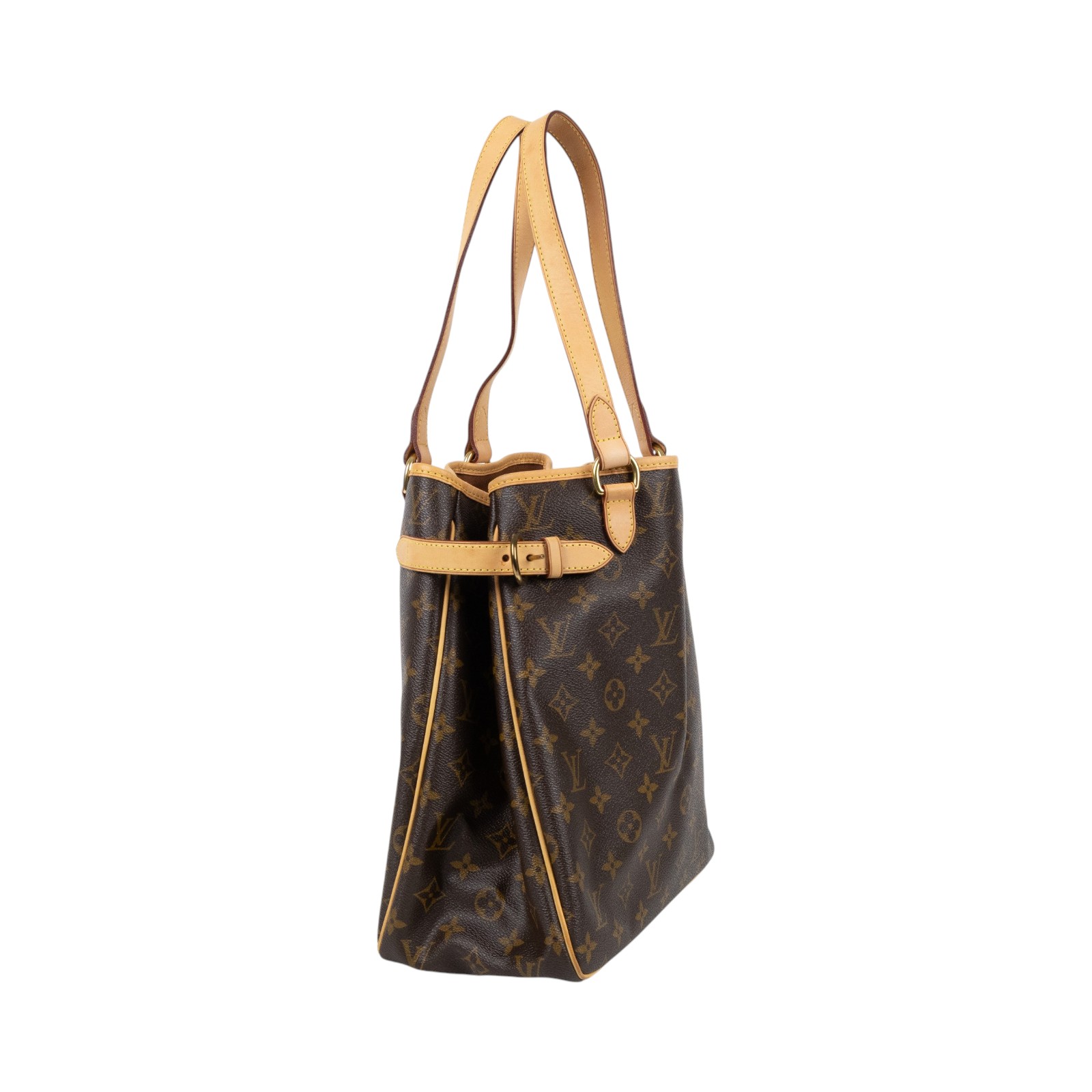 路易威登 LOUIS VUITTON Batignolles 原花 雙側扣肩背包 直式 手提包 M51153 原花BATIGNOLLE 防塵袋
