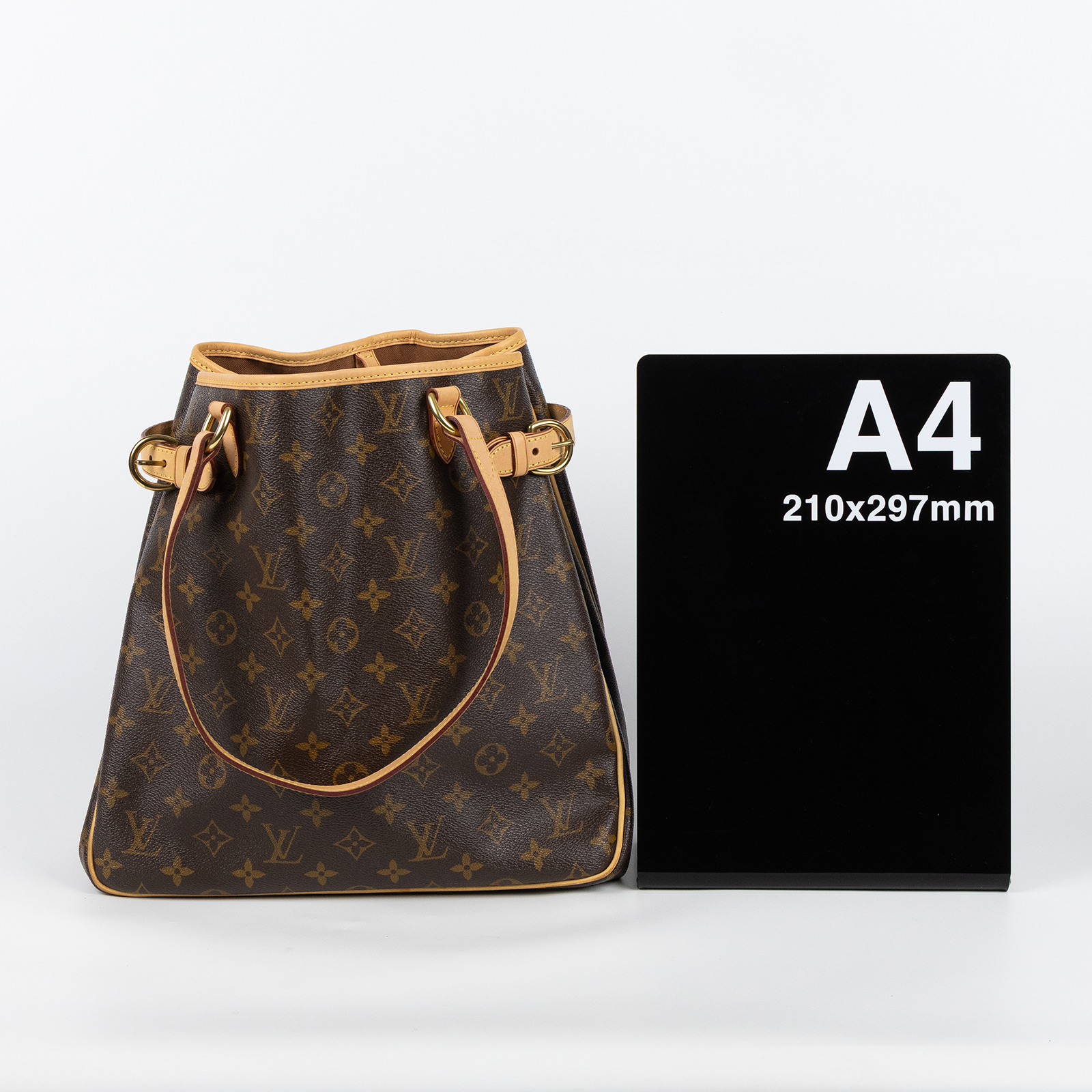 路易威登 LOUIS VUITTON Batignolles 原花 雙側扣肩背包 直式 手提包 M51153 原花BATIGNOLLE 防塵袋