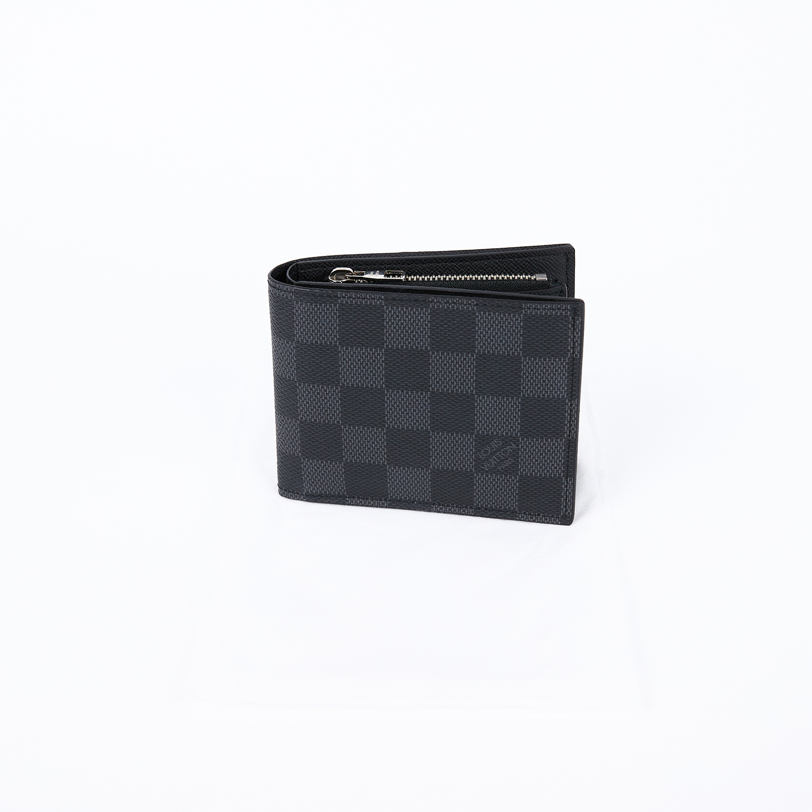 路易威登 LOUIS VUITTON Amerigo 錢包 短夾 棋盤格 黑色 N41635 黑棋盤格短夾 無附屬品